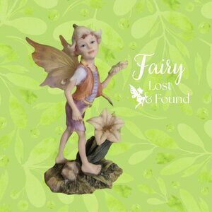 ROMANTIC FAIRIES Figurine Fairy Boy Pixie Trinket